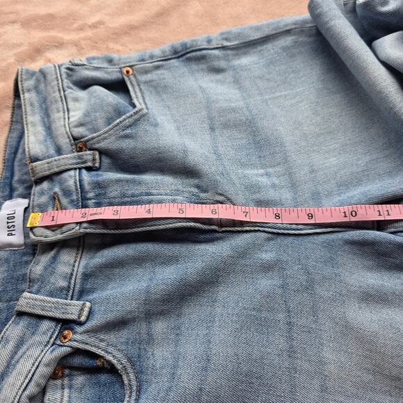 Pistola women wide straight Leg Jeans size 27 Revolve Anthropologie trendy blue - Picture 5 of 15